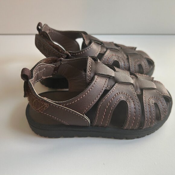 CARTER'S toddler boy brown fisherman sandals (sz 8) - Picture 2 of 6